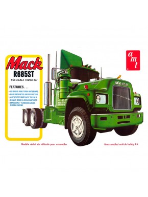 Kit de modelo a escala del Mack R685st en color verde de AMT