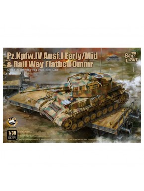 Modèle 1/35 Pz.Kpfw. IV Ausf. J avec wagon plate-forme