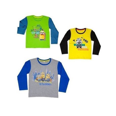 Les Minions de t shirt enfant manches longues