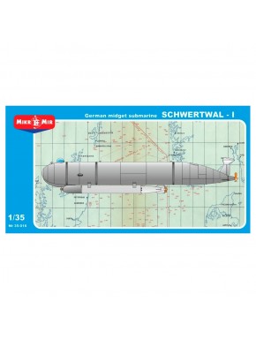 Modelo submarino alemão Schwertwal-I 1/35 MikroMir