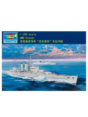 Maquete HMS Kent escala 1/350 da Trumpeter