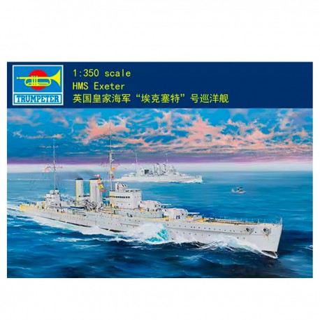 Maquete HMS Kent escala 1/350 da Trumpeter