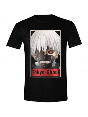 T-shirt noir Tokyo Ghoul avec masque blanc