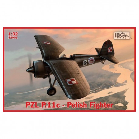 Maquette à l'échelle de l'avion polonais PZL P.11c