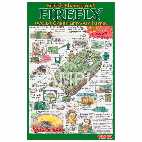 Maquette char Sherman Vc Firefly 1/35 Tasca avec tourelle