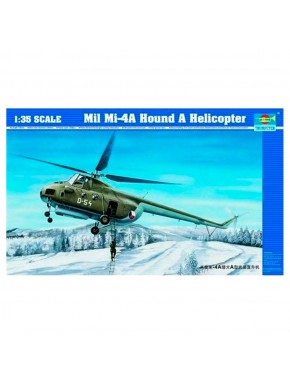 Caixa do modelo em escala Mil Mi-4A Hound A da Trumpeter