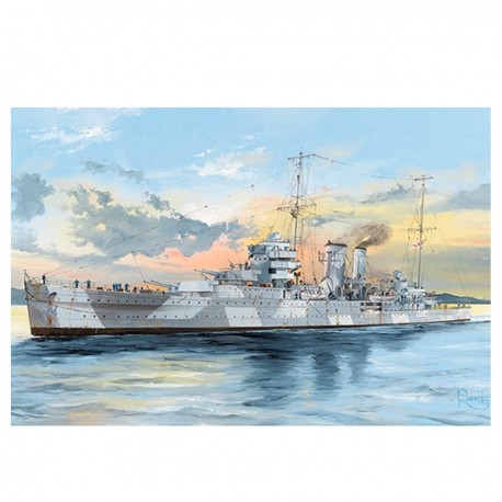 Maquete do HMS York em escala 1/350 da Trumpeter