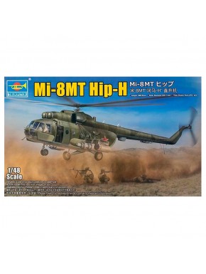 Modelo em escala 1/48 do helicóptero Mi-8MT Hip-H da Trumpeter