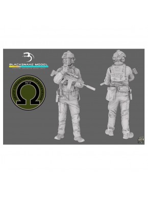 Figura detallada de soldado ucraniano Omega 1/16