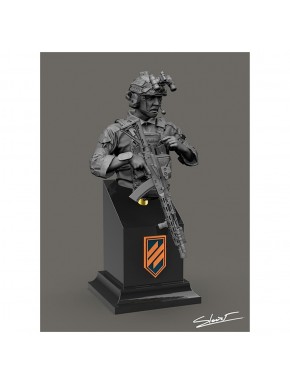 Busto militar Soldado Ucraniano BlackSnake