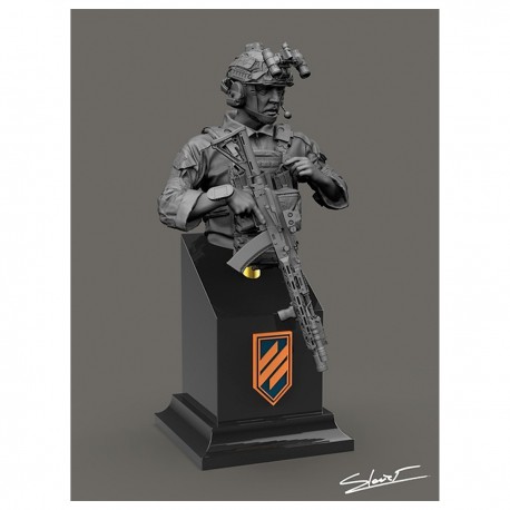 Busto militar Soldado Ucraniano BlackSnake