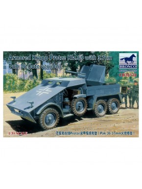 Modèle à l'échelle 1/35 du Armored Krupp Protze avec Pak 36