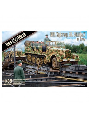 Maquete de veículo Sd.kfz.7 em escala 1/35