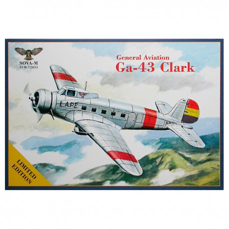 Maquete de avião SOVA-M Ga-43 Clark 1/72