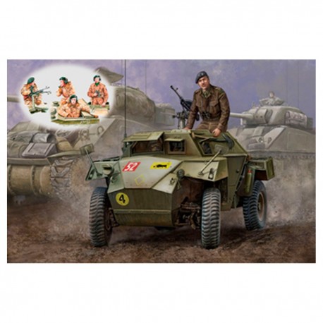 Modèle WWII British Humber Mk.I Scout Car avec équipe AFV