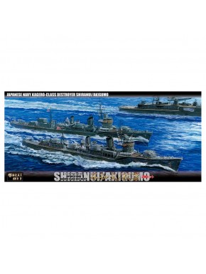 Conjunto de modelos de Destroyer IJN Kagero Classe Shiranui Akigumo 1/700