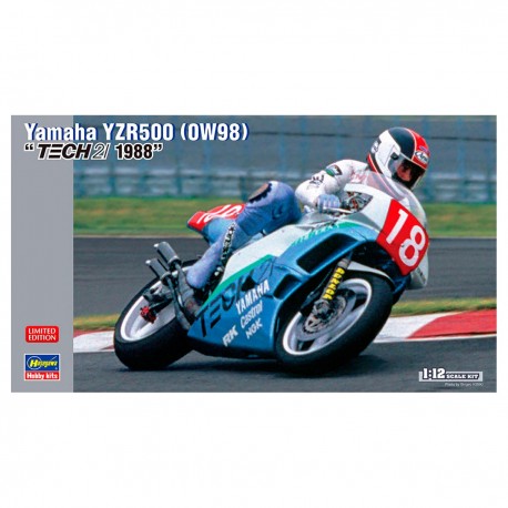 Modèle à l'échelle 1/12 Yamaha YZR500 TECH21 1988