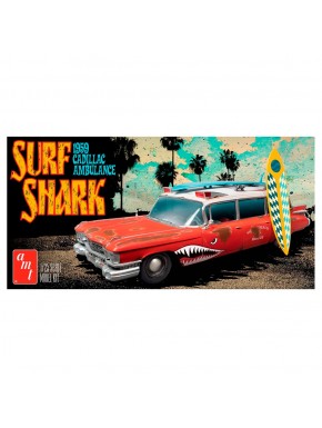 Maquette Cadillac Ambulance Surf Shark 1959 par AMT