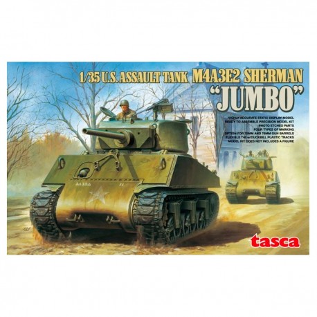 Kit modelo tanque Sherman Jumbo 1/35 Asuka
