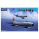 Kit maquette d'avion FJ-3 Fury 1/48 de Kitty Hawk
