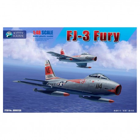 Kit maquette d'avion FJ-3 Fury 1/48 de Kitty Hawk
