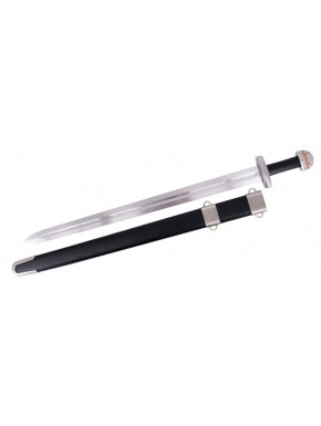 Espada vikinga funcional con funda de polipiel