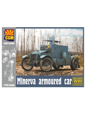 Modèle réduit de la voiture blindée Minerva de la Première Guerre mondiale