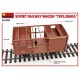 Modelo de vagón de ferrocarril soviético Teplushka 1/35