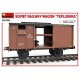 Modelo de vagón de ferrocarril soviético Teplushka 1/35