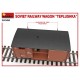 Modelo de vagón de ferrocarril soviético Teplushka 1/35