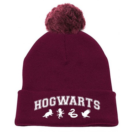 Gorro Hogwarts con pom-pom