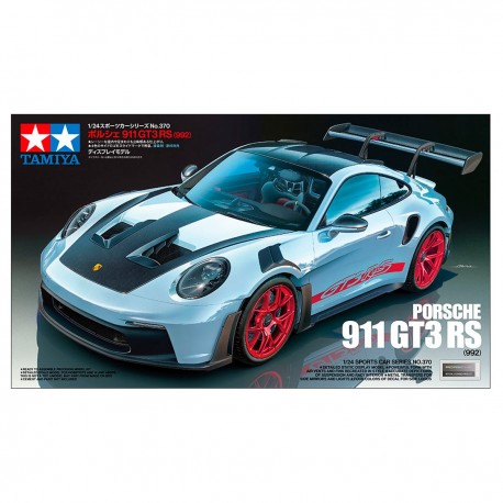 Maquete Porsche 911 GT3 RS 1/24 com detalhes da Tamiya