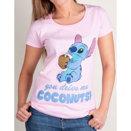 Camiseta Disney Stitch cocos para chica