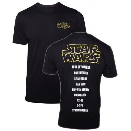 T-shirt Star Wars Logo e Caratteri