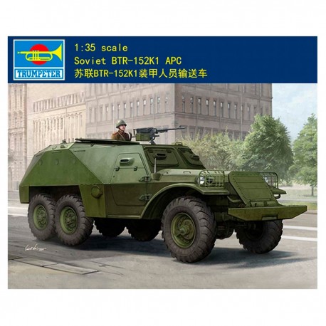 Modelo BTR-152K1 APC em escala 1/35 na cor verde