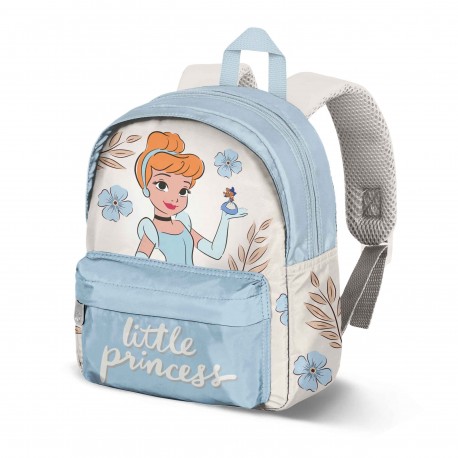 Mochila pré-escolar azul Disney Cinderela