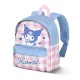 Sac à dos rose Hello Kitty Kuromi avec design à carreaux