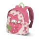 Mochila rosa preescolar Hello Kitty My Melody con fresas