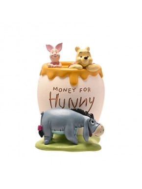 Hucha de resina Winnie The Pooh con Piglet y Igor