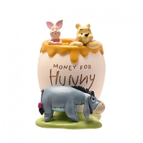 Hucha de resina Winnie The Pooh con Piglet y Igor