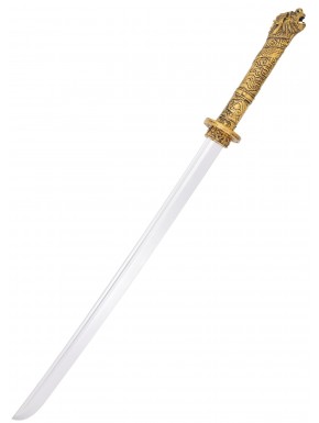 Épée LARP Takeo Katana 107 cm avec manche doré