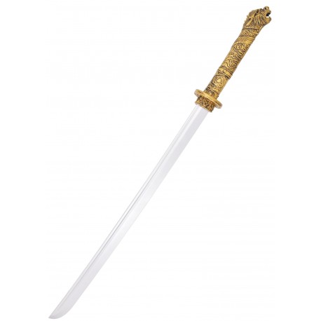 Épée LARP Takeo Katana 107 cm avec manche doré