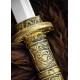 Épée LARP Takeo Katana 107 cm avec manche doré