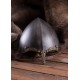 Casque nasal avec motifs celtiques en acier vieilli