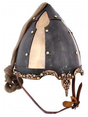 Casque Rus avec crinière de cheval