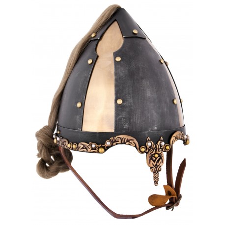 Casque Rus avec crinière de cheval