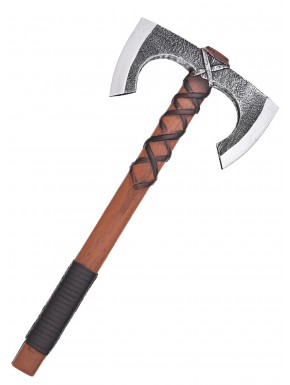 Hache Viking Double Jorvak, 42 cm pour LARP