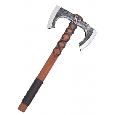 Hache Viking Double Jorvak, 42 cm pour LARP