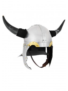 Casque viking à cornes acier 1.3 mm
