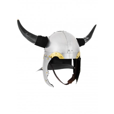 Casque viking à cornes acier 1.3 mm
